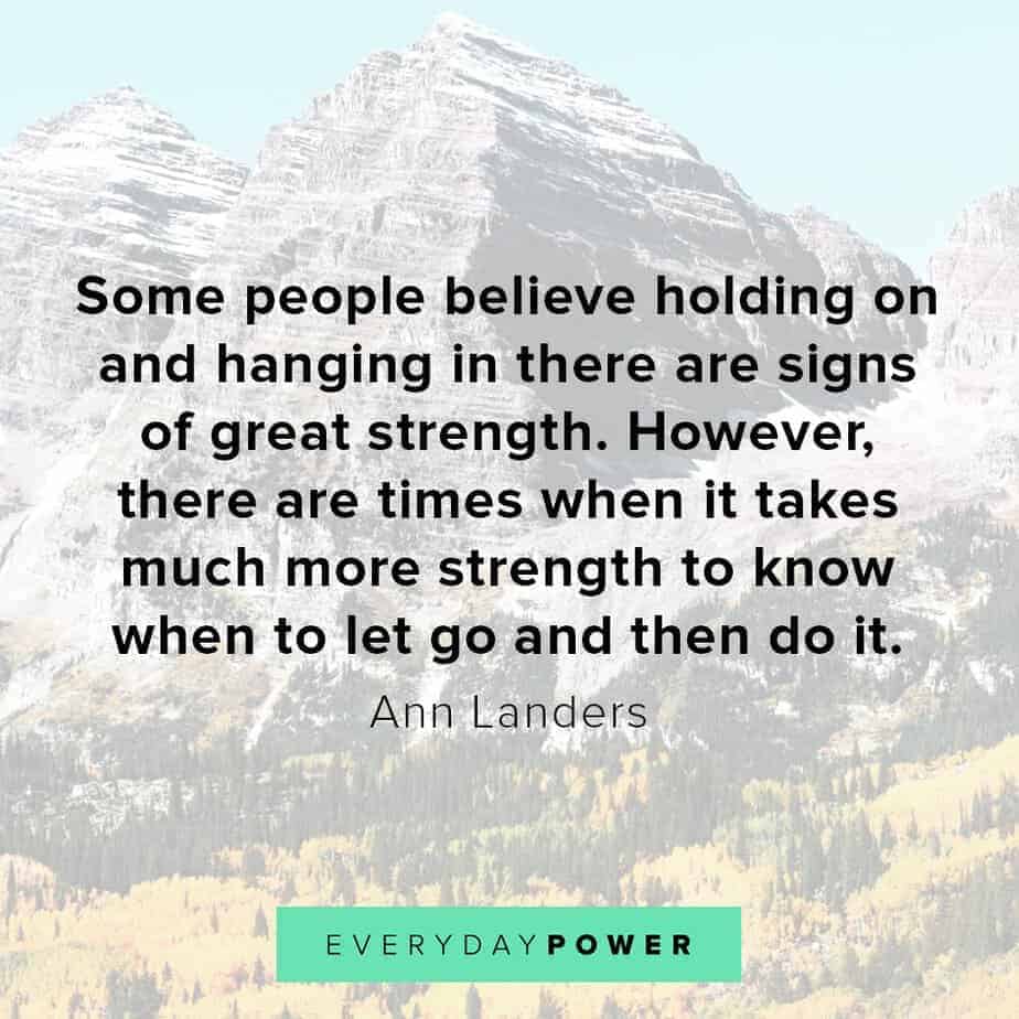 letting go quotes about hanging on