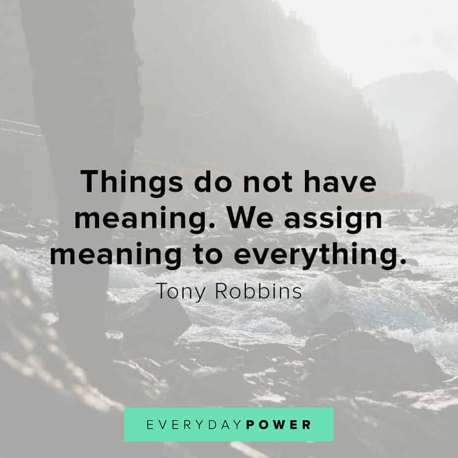 Tony Robbins quotes on meaning
