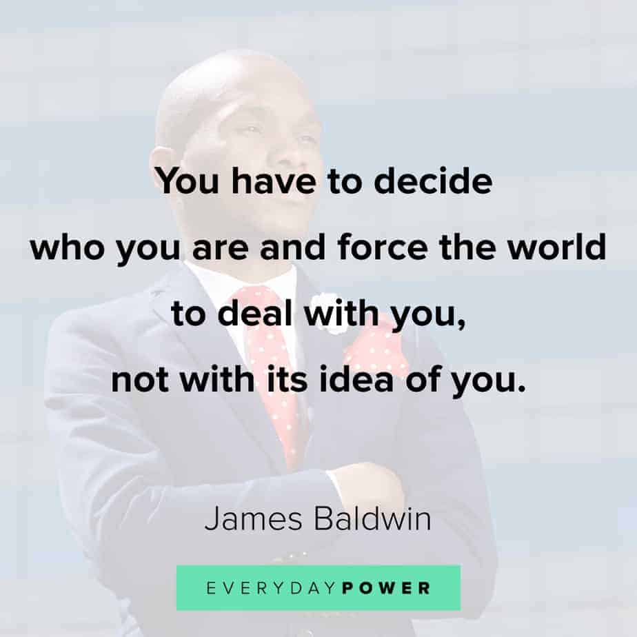 James Baldwin quotes on the world