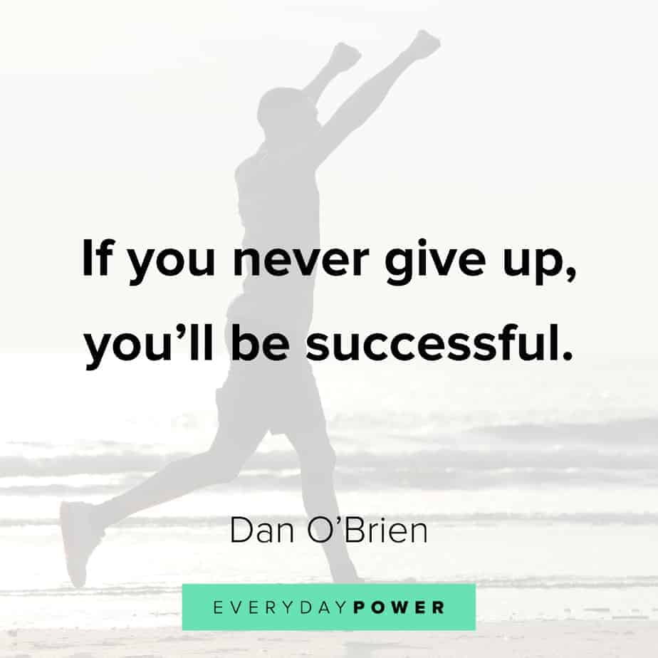 quotes about not giving up until you win