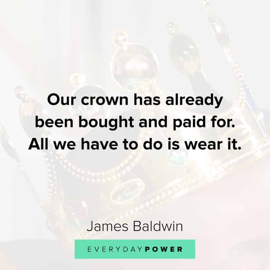 James Baldwin quotes on power