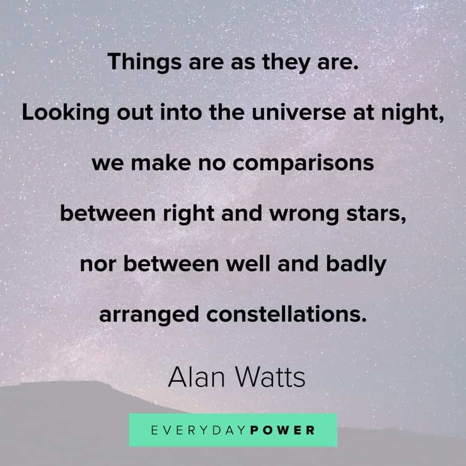 Alan Watts Quotes on the stars