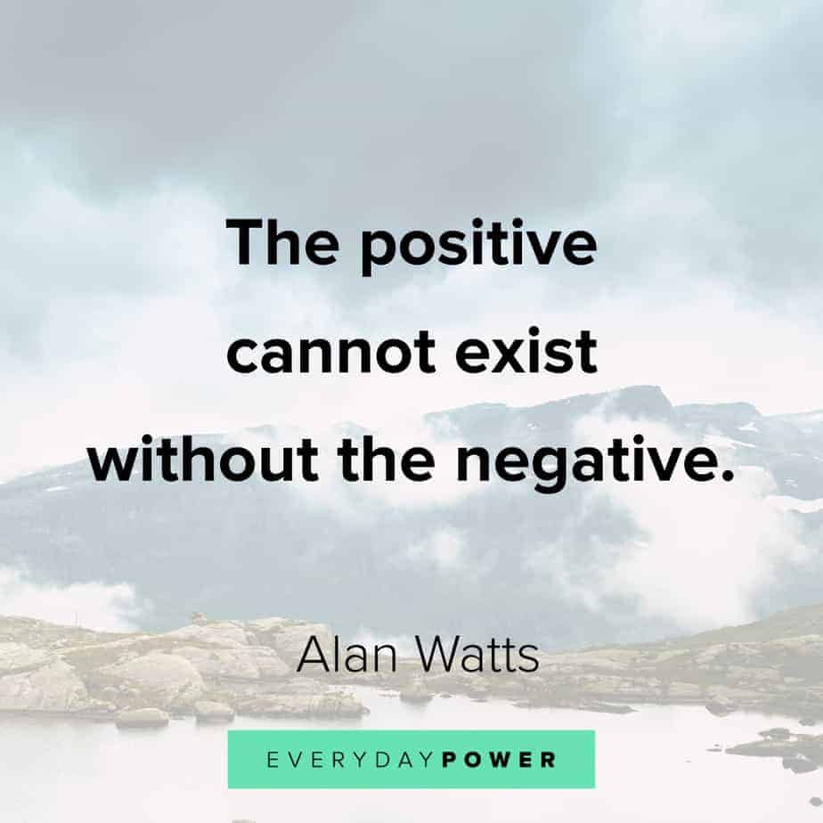 Alan Watts Quotes on positivity