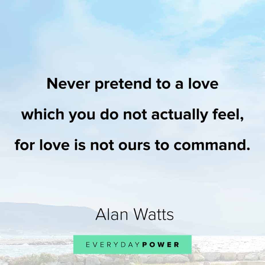 Alan Watts Quotes on self care