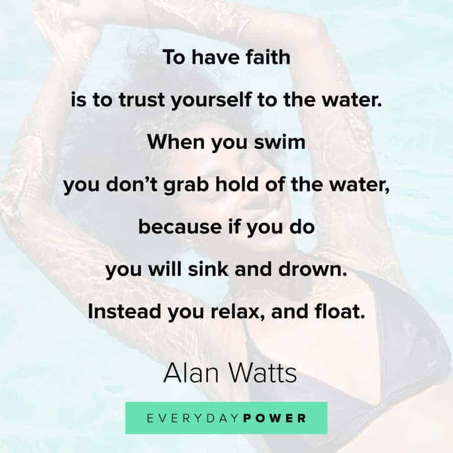 Alan Watts Quotes on faith