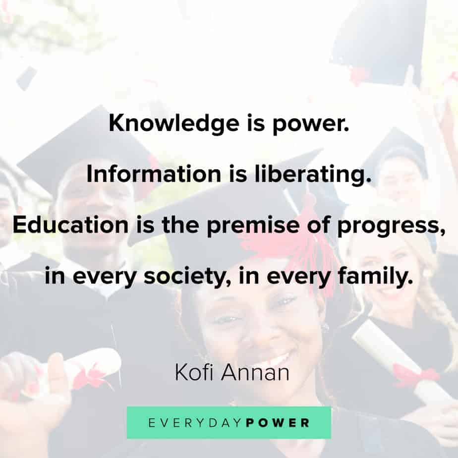 education is power quote