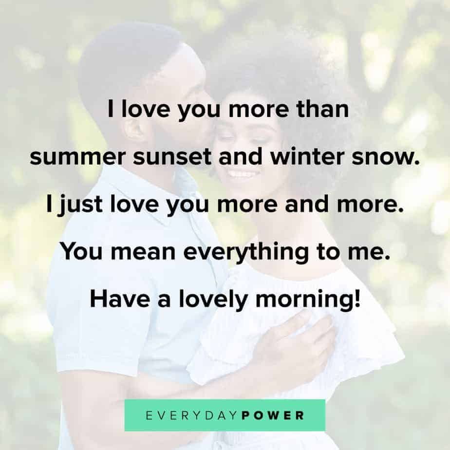 Text you love someone good to morning 90 Good