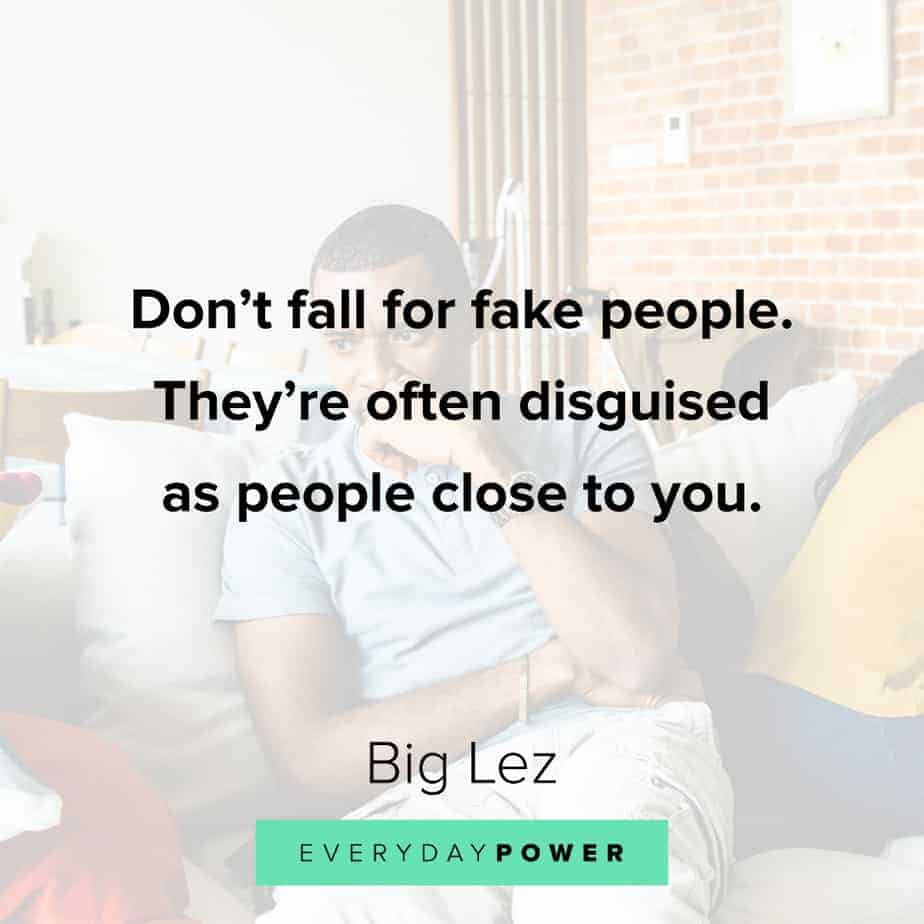 best Rap Quotes about fake people