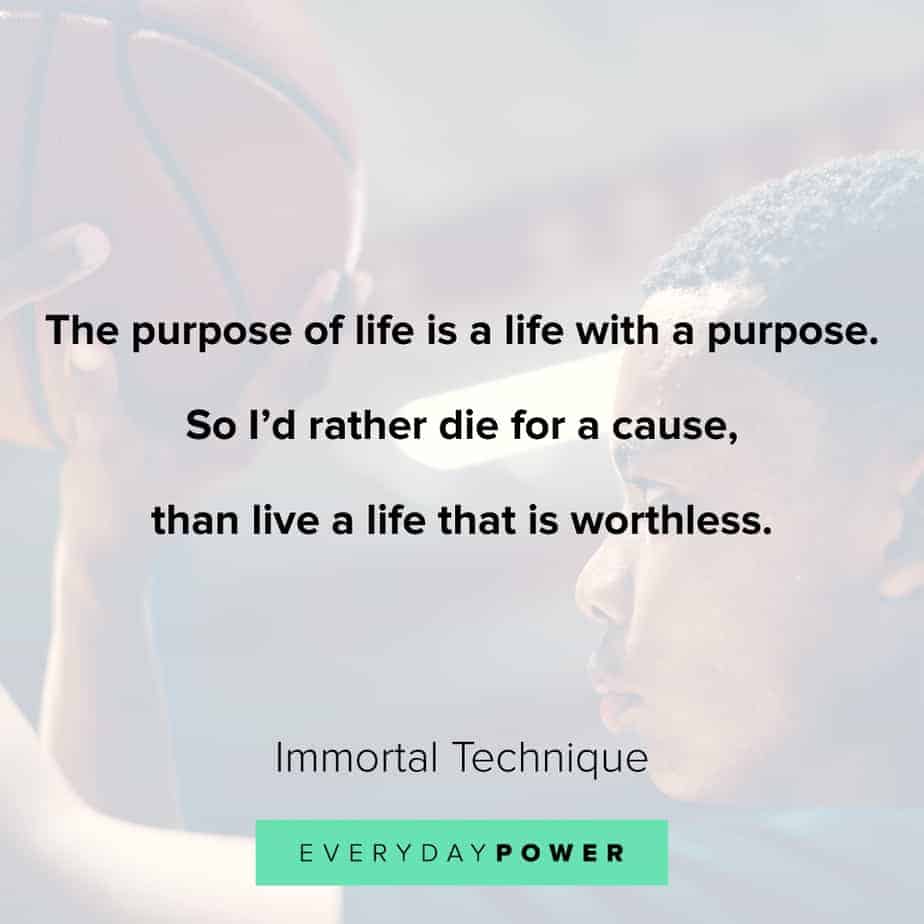 best Rap Quotes about purpose