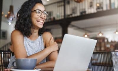 Smiling Working Girl