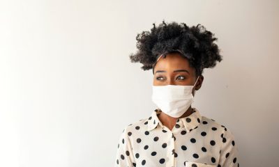 A Woman in Face Mask