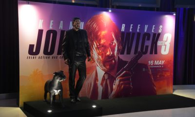 A Statue of John Wick with his Dog