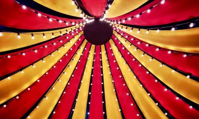 A Yellow and Red Tent