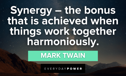 Collaboration Quotes about synergy