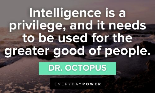 Superhero Quotes about intelligence