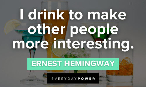 ernest hemingway drinking quotes