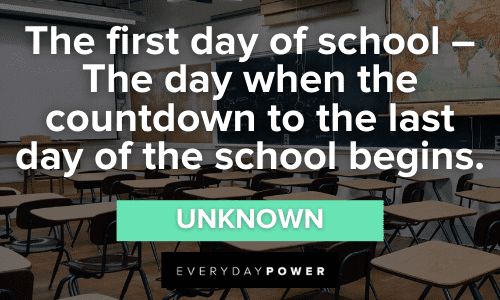 funny First Day of School Quotes 