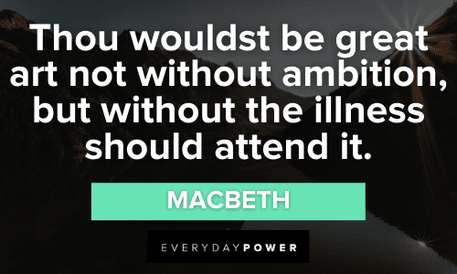 Macbeth Quotes About ambition