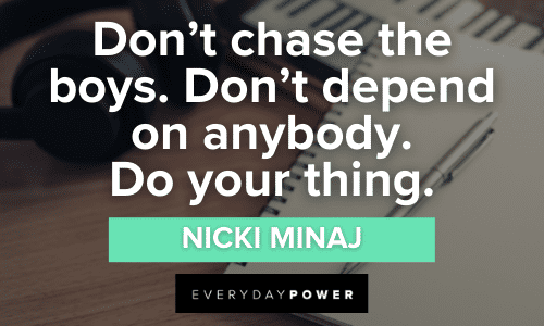 Nicki Minaj quotes about boys