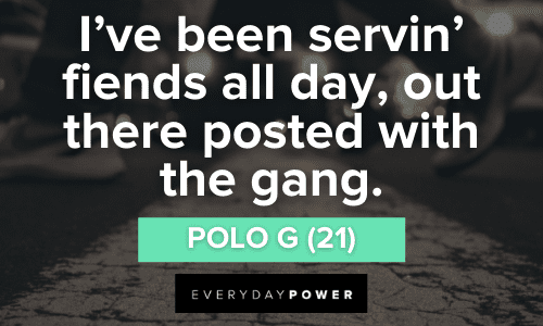 Polo G - Rapstar  Rap music quotes, Song quotes, Hip hop quotes