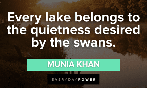 Lake Quotes about quietness