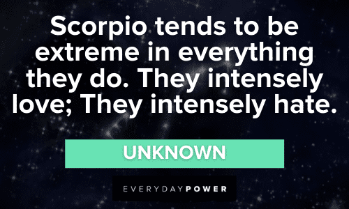 intense Scorpio Quotes