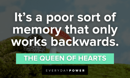 Alice in Wonderland Quotes about memory