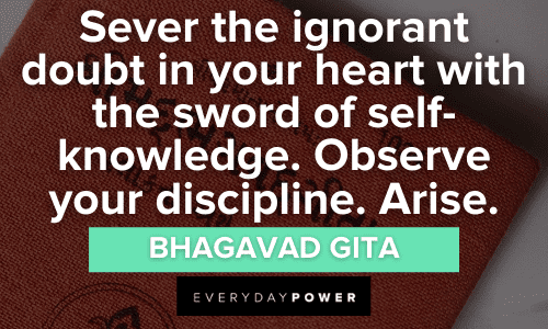 Bhagavad Gita Quotes about discipline