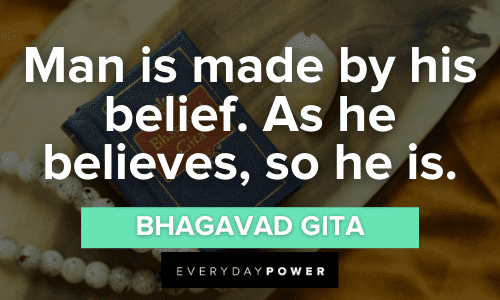 Bhagavad Gita Quotes about man