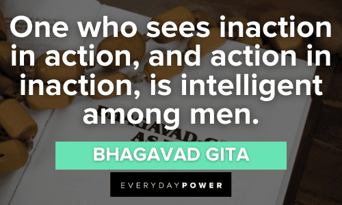 Bhagavad Gita Quotes about action