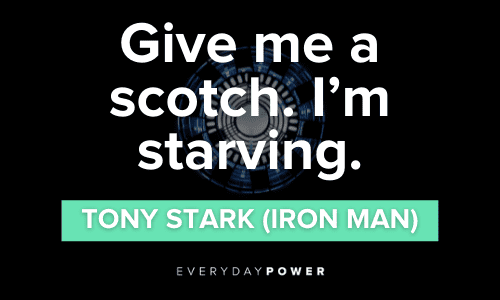 Iron Man Quotes about scotch