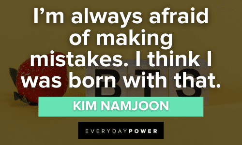 Kim Namjoon Quotes About mistakes