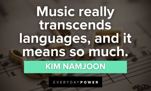 Kim Namjoon Quotes About music