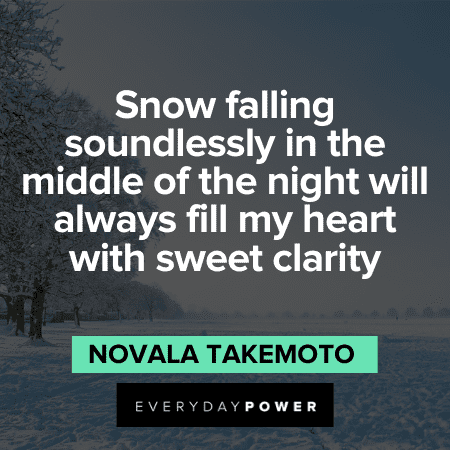 Epic falling Snow Quotes