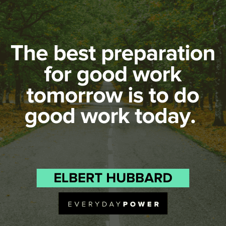 Motivational Work Quotes about preparation