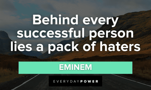 Eminem Quotes about success
