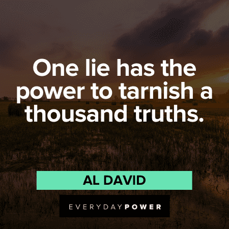 Quotes about liars and trust