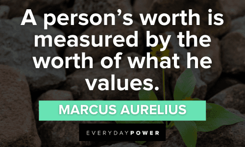 Marcus Aurelius quotes about values