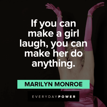 Marilyn Monroe Quotes about laughing