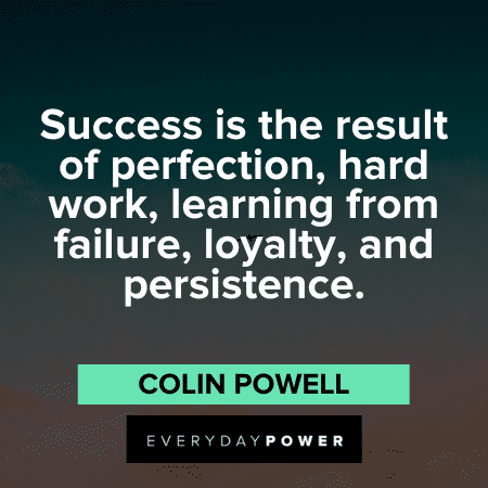 Perfection Quotes about success