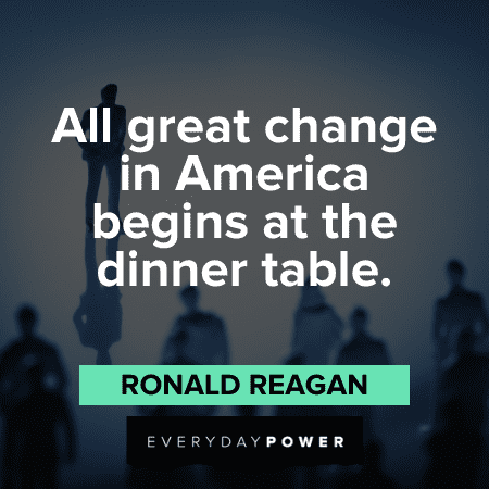 Ronald Reagan Quotes about change