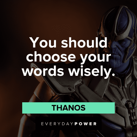wise Thanos Quotes