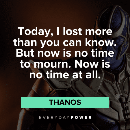 Thanos Quotes and sayings