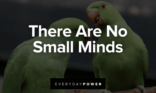 Why Small Minds Discuss People