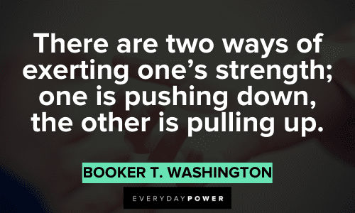 motivational Booker T. Washington Quotes 