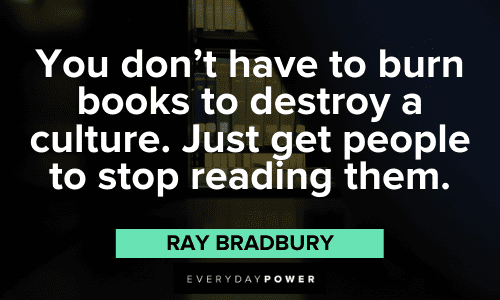 Ray Bradbury Quotes about books