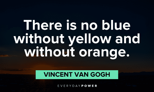 Vincent Van Gogh Quotes about colors