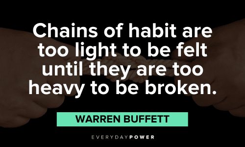 Warren Buffett Quotes about habits