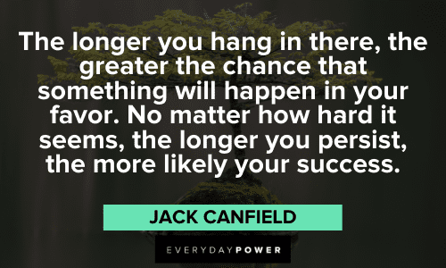 Jack Canfield Quotes about perseverence