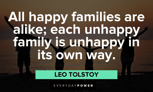 Leo Tolstoy Quotes about family